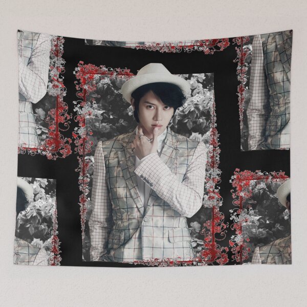 Item preview, Kim Heechul Super Junior Heechul Korean Kpop Floral Design designed and sold by Piosenka Art.