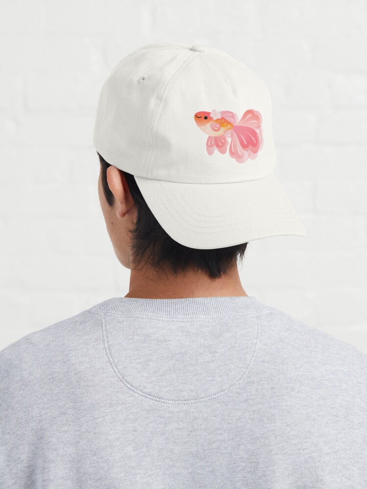 Imagen 4 de 7, Gorra con la obra Pez de flor de cerezo 2, diseñada y vendida por pikaole.