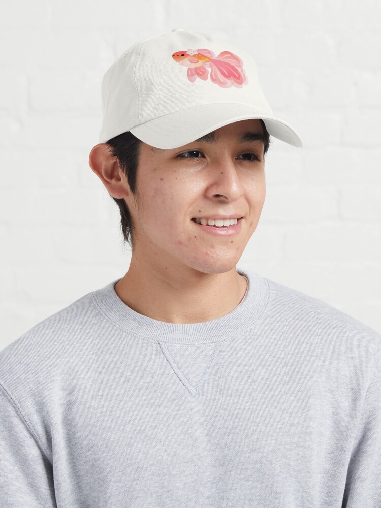 Imagen 3 de 7, Gorra con la obra Pez de flor de cerezo 2, diseñada y vendida por pikaole.