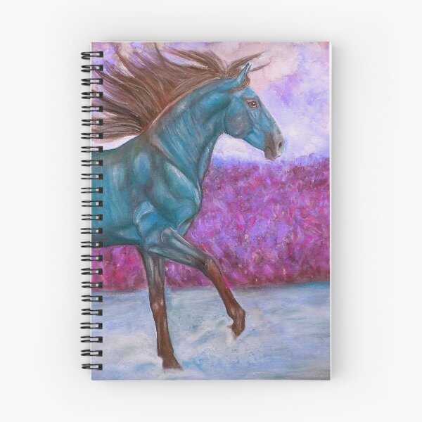 Item preview, Colorful troting horse portrait designed and sold by horseaddicted.
