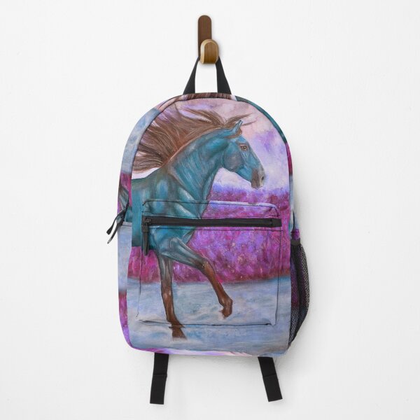 Item preview, Colorful troting horse portrait designed and sold by horseaddicted.