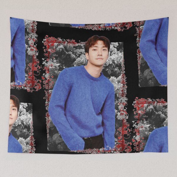 Item preview, Choi Siwon Super Junior Siwon Korean Kpop Floral Design designed and sold by Piosenka Art.