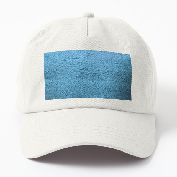 Blue Leather Dad Hat