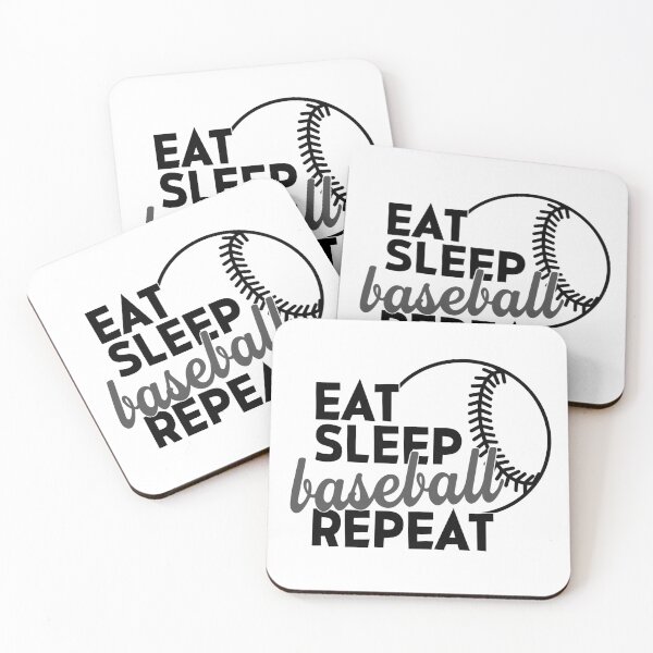 Item preview, Eat Sleep Baseball Repeat-Baseball quote designed and sold by shivani21061993.