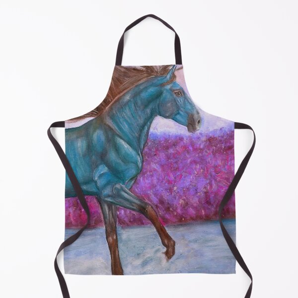 Item preview, Colorful troting horse portrait designed and sold by horseaddicted.