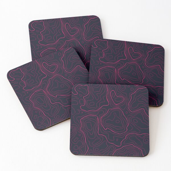 Item preview, Pink Topographic Lines designed and sold by LeonardCooray.