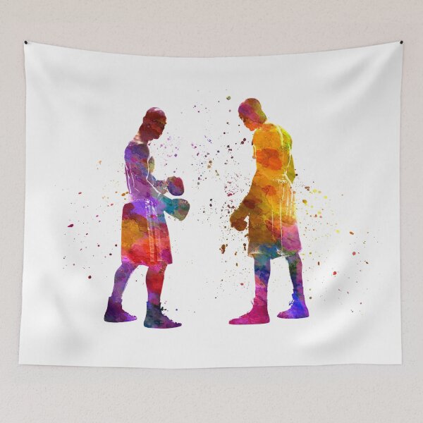 Item preview, Watercolor boxing match designed and sold by paulrommer.