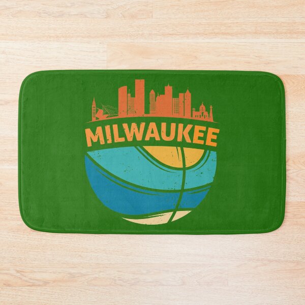 Item preview, Milwaukee Wisconsin Cityscape Basketball Retro Sunset Design designed and sold by Capiral Bucketlist.