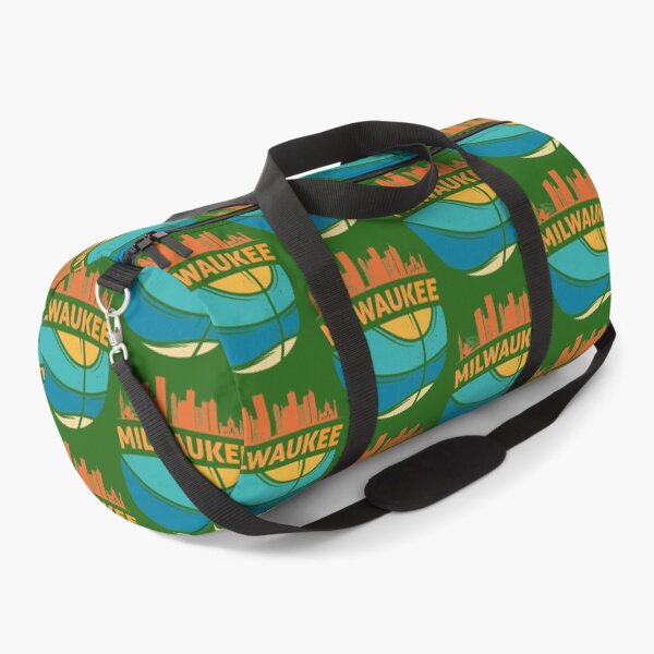 Item preview, Milwaukee Wisconsin Cityscape Basketball Retro Sunset Design designed and sold by Capiral Bucketlist.