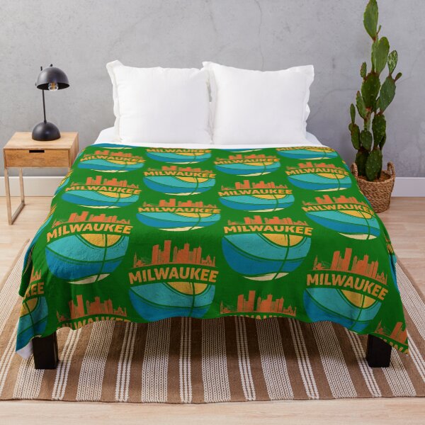 Item preview, Milwaukee Wisconsin Cityscape Basketball Retro Sunset Design designed and sold by Capiral Bucketlist.