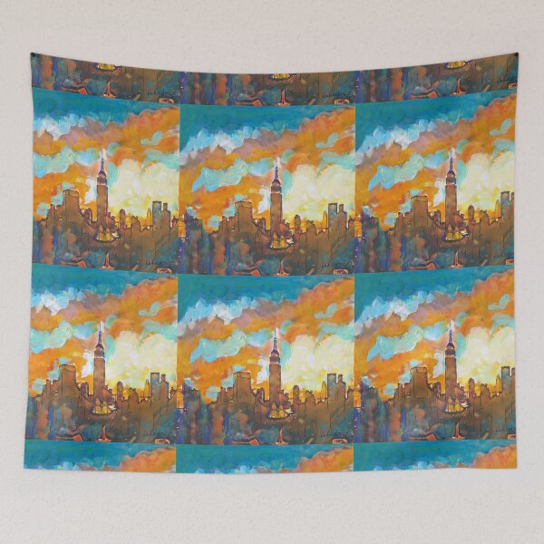 Item preview, New York City Sunset Empire State Building by RD Riccoboni designed and sold by RDRiccoboni.