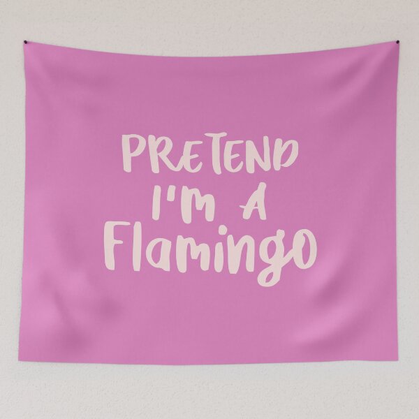 Item preview, Pretend I'm A Flamingo Pink Letters Halloween Costume Funny Idea designed and sold by alenaz.