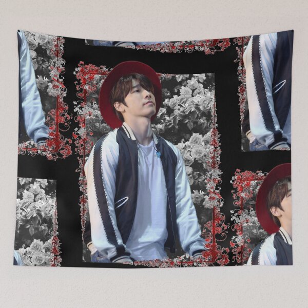 Item preview, Lee DongHae Super Junior Shindong Korean Kpop Floral Design designed and sold by Piosenka Art.