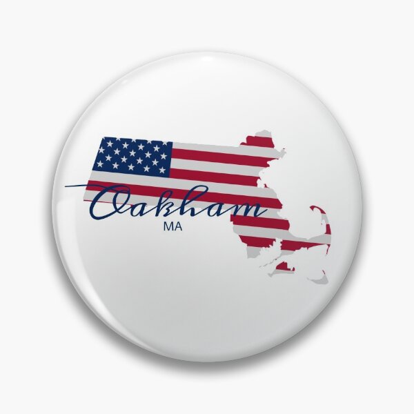 Item preview, Oakham massachusetts American flag map designed and sold by Nishad4.