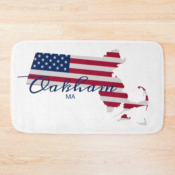Item preview, Oakham massachusetts American flag map designed and sold by Nishad4.