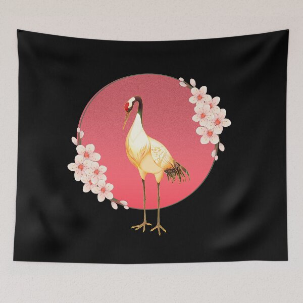 Item preview, Crane In Sunset designed and sold by syarifahrasul.