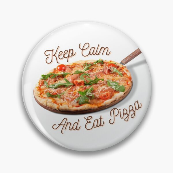 Artikelvorschau, Bleib ruhig und iss Pizza entworfen und verkauft von Portishop.