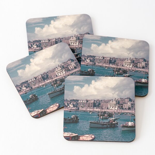 Item preview, Stormy Sky and Fishing Boats St Ives Cornwall 1956 designed and sold by Bygone Images.