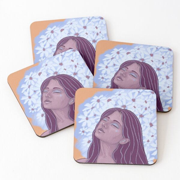 Item preview, Girl with flowers in a good mood feeling free designed and sold by eL-La-.