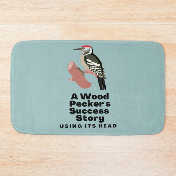 Item preview, A Wood Pecker's Success Story Using It's Head, Funny Woodpecker designed and sold by Ruby Jackson.