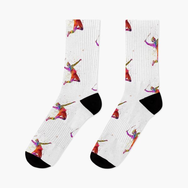 Item preview, Badminton player in watercolor designed and sold by paulrommer.