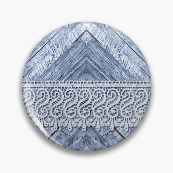 Item preview, Farmhouse barn wood Blue contemporary Lace designed and sold by Pavnud.