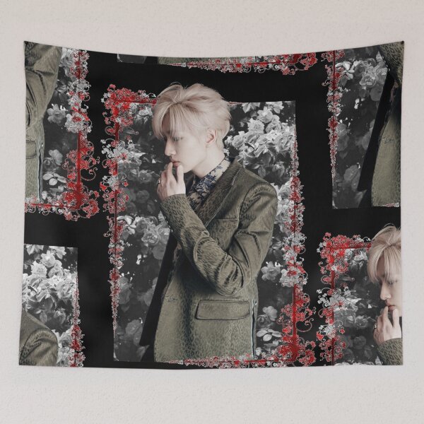 Item preview, Lee Hyukjae Super Junior Eunhyuk Korean Kpop Floral Design designed and sold by Piosenka Art.
