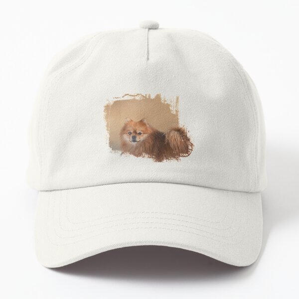 Brown Pomeranian Dog Dad Hat