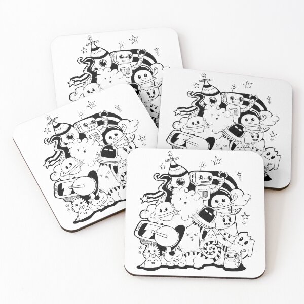 Item preview, Robotics cute doodle characters designed and sold by Dhruthi Shetty.