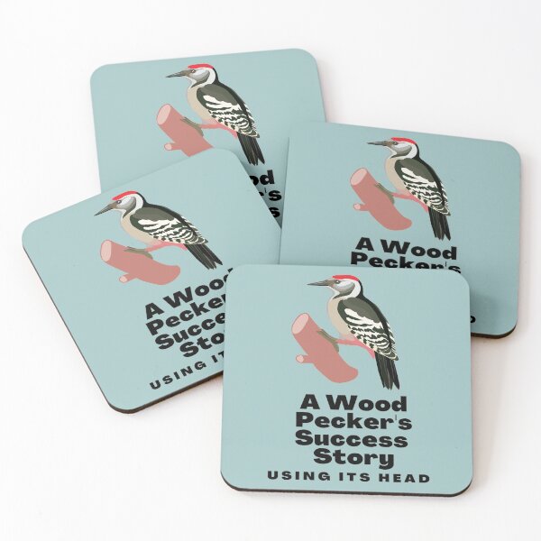 Item preview, A Wood Pecker's Success Story Using It's Head, Funny Woodpecker designed and sold by Ruby Jackson.