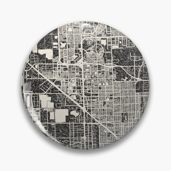 Item preview, Hialeah map Florida ink lines designed and sold by InkMaps.