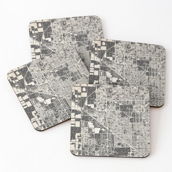 Item preview, Hialeah map Florida ink lines designed and sold by InkMaps.