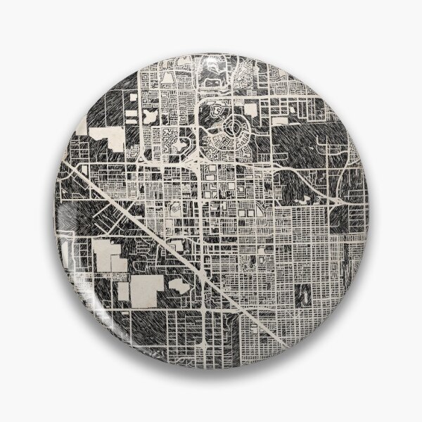 Item preview, Hialeah map Florida ink lines 2 designed and sold by InkMaps.