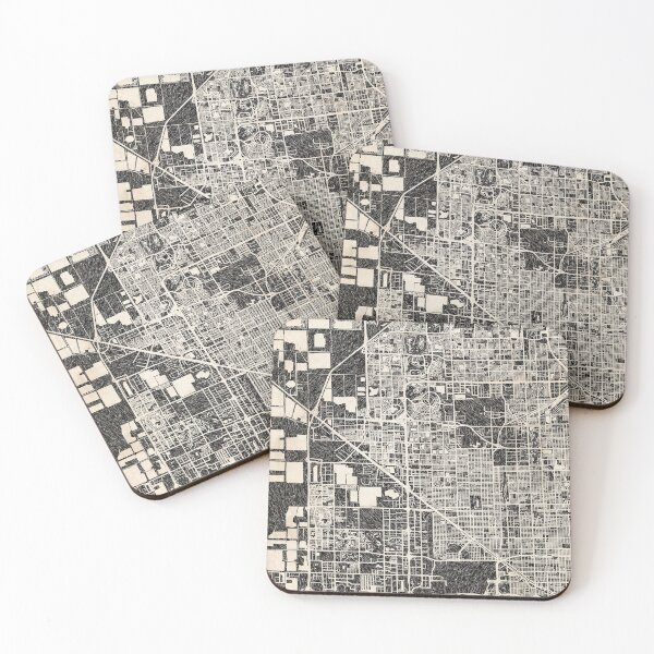 Item preview, Hialeah map Florida ink lines 2 designed and sold by InkMaps.