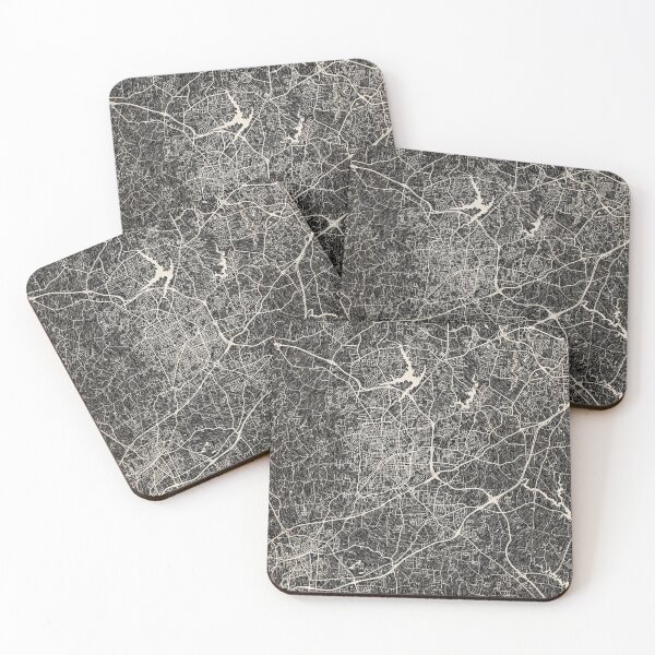 Item preview, High Point map North Carolina Ink lines 2 designed and sold by InkMaps.