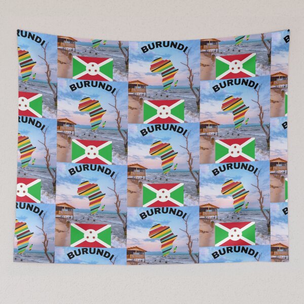 Item preview, Flag Of Burundi designed and sold by WoodburyLake.