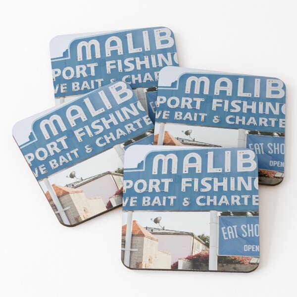 Item preview, Malibu Pier sign designed and sold by Hannah Raad.