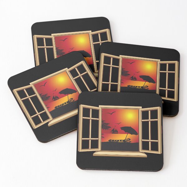 Item preview, Sunset behind the window  designed and sold by Moonlight-Art-.