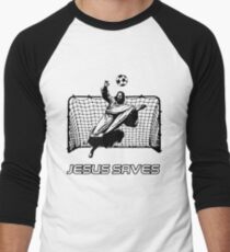 Jesus Saves Men's Baseball ¾ T-Shirt