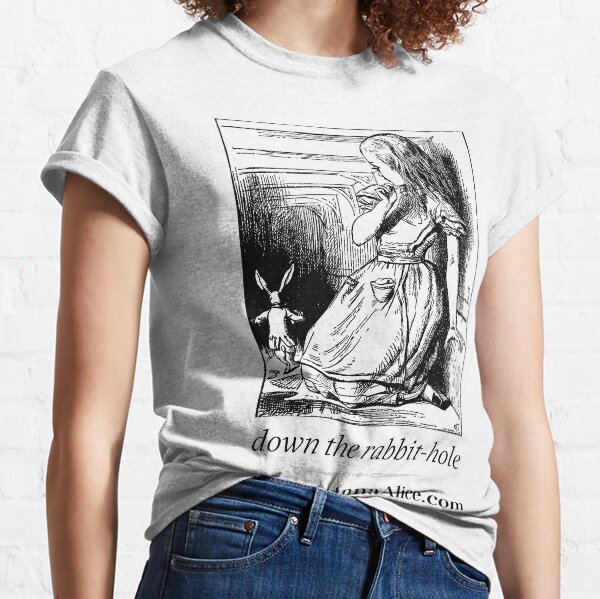 Margaret Anna Alice Through the Looking Glass: Down the Rabbit-Hole Classic T-Shirt