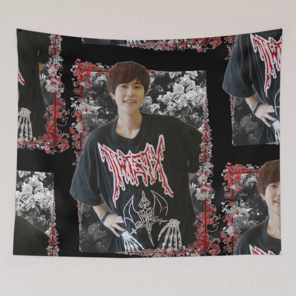 Item preview, Cho Kyuhyun Super Junior Kyuhyun Korean Kpop Floral Design designed and sold by Piosenka Art.