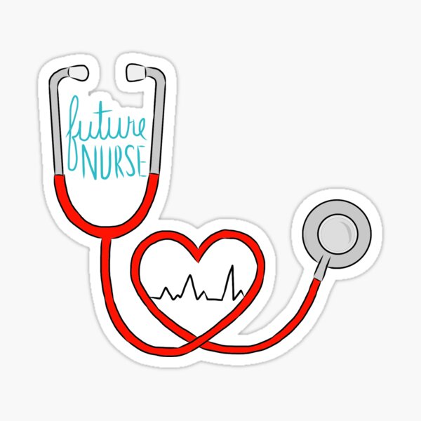 Future Nurse Sticker For Sale By Kellymoz Redbubble