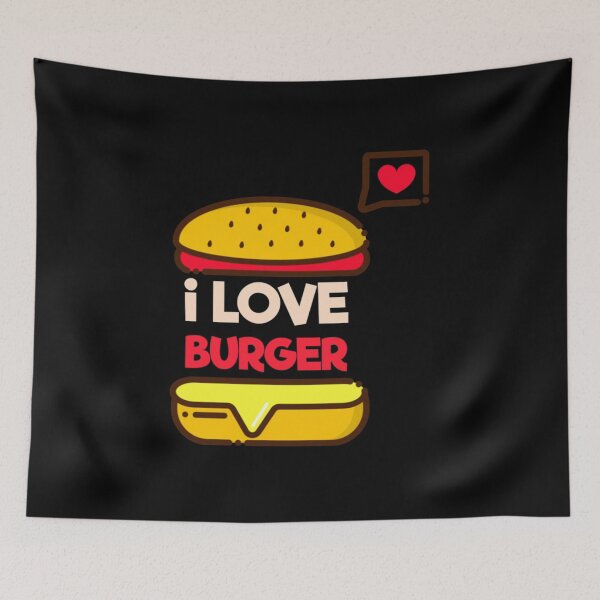 Item preview, I love burger foodies design designed and sold by CarolynManni.