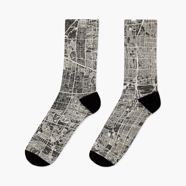Item preview, Hollywood map Florida ink lines designed and sold by InkMaps.