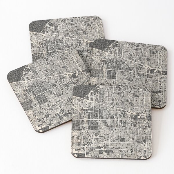Item preview, Hollywood map Florida ink lines 2 designed and sold by InkMaps.