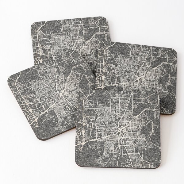 Item preview, Huntsville map Alabama ink lines 2 designed and sold by InkMaps.