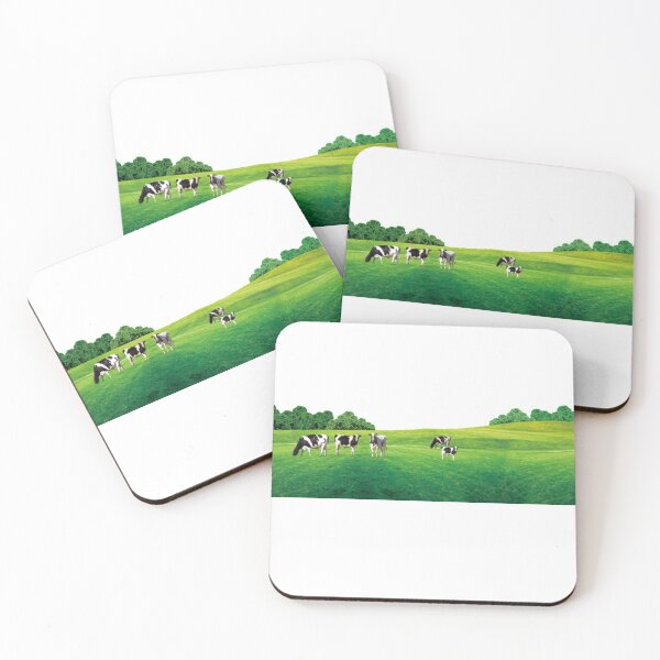 Item preview, meadow or pasture area with green grasses and cattles grazing designed and sold by VIVEK KUMAR RAI.