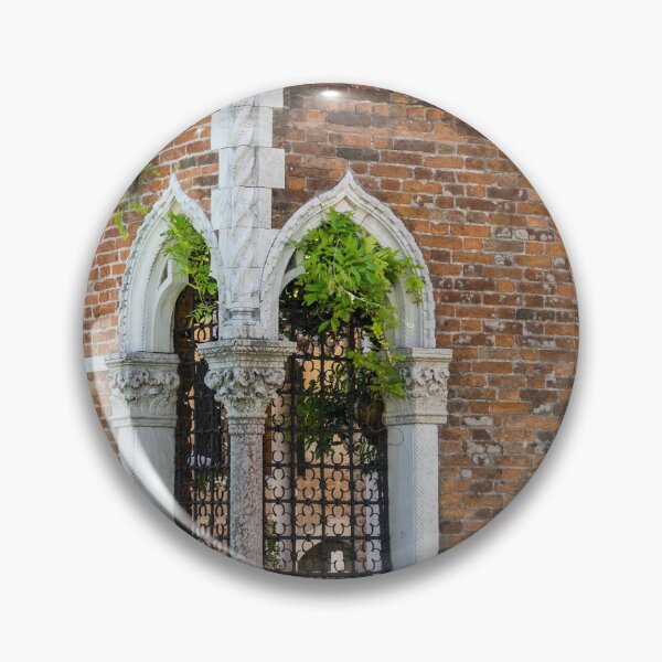 Item preview, Classic Venetian - Flamboyant Gothic Corner Windows of a Palace Garden  designed and sold by Georgia Mizuleva.