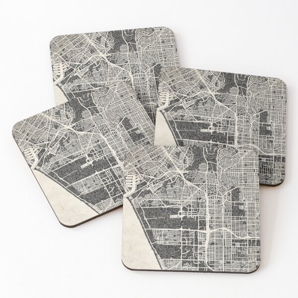Item preview, Inglewood map California Ink lines designed and sold by InkMaps.