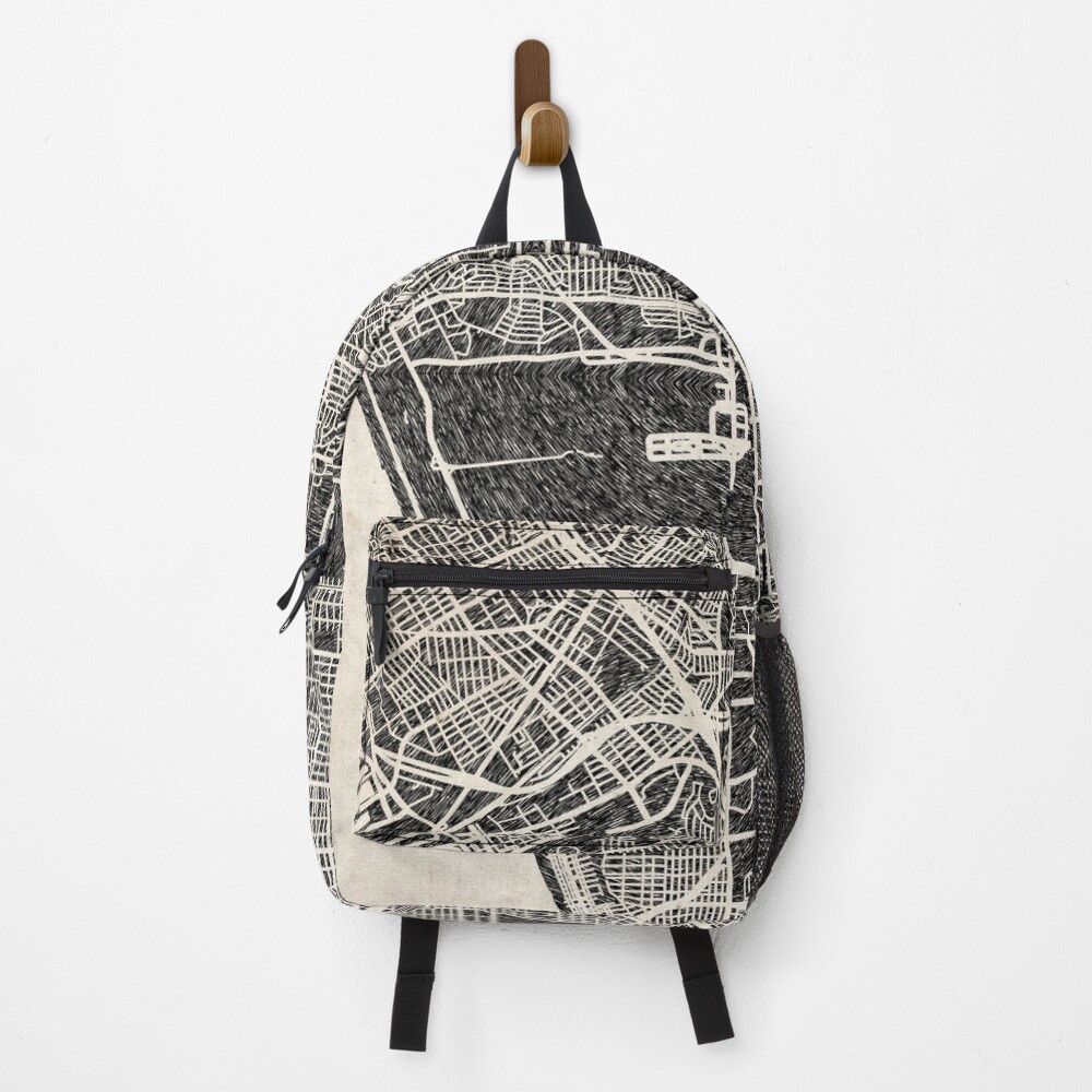 Vista previa del artículo con la obra «Mochila», diseñado y vendido por InkMaps.